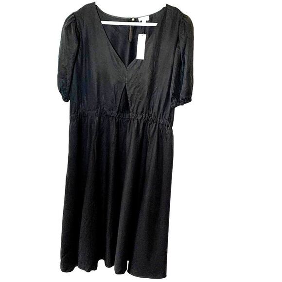 TEREA NWT Women's Jayla Black Cutout Midi Swing Dress Sz 2XL - Picture 2 of 4